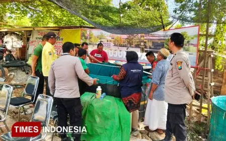 Wujudkan Ketahanan Pangan, Polsek Ujungpangkah Bangun Lima Titik Kolam Lele