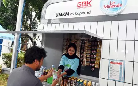 Gerobak Usaha Le Minerale, Dukungan Wadah Usaha bagi UMKM di GBK