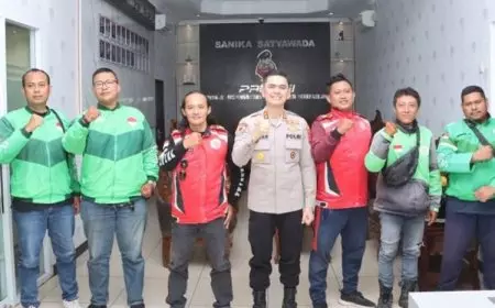 Silaturahmi Kapolres Indramayu dan Komunitas Ojol, Perkuat Sinergi Jaga Kamtibmas