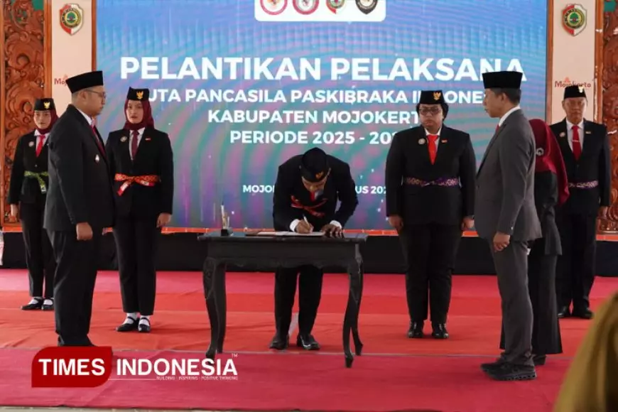 Duta Pancasila Paskibraka Kabupaten Mojokerto Resmi Dilantik