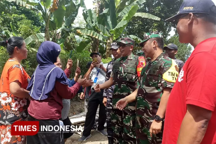 Hangatnya Sambutan Warga Banyuwangi Iringi Kunjungan Tim Wasev ke Lokasi TMMD