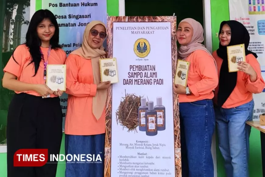 Tim Dosen FT UNJ Latih Warga Singasari Bogor Bikin Sampo Merang Ramah Lingkungan