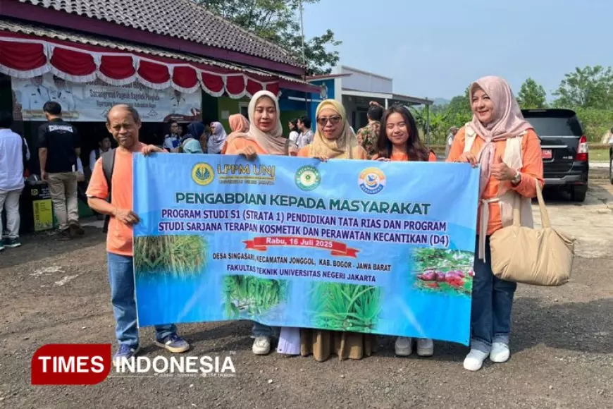 Tanaman Lokal Jadi Kosmetika Alami, Dosen FT UNJ Edukasi Ibu PKK di Singasari Bogor