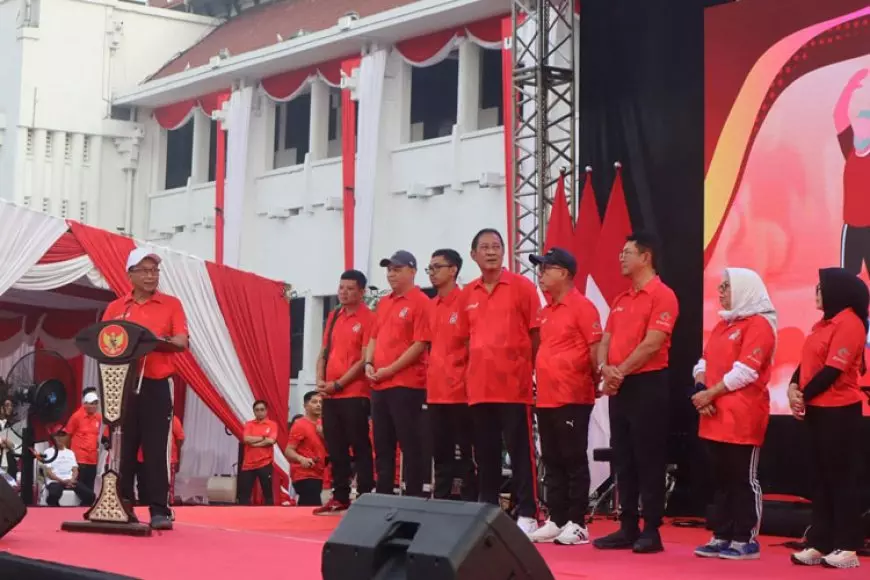 Kolaborasi dengan Pemkot Surabaya, Bank Jatim Sukses Selenggarakan Senam Lansia