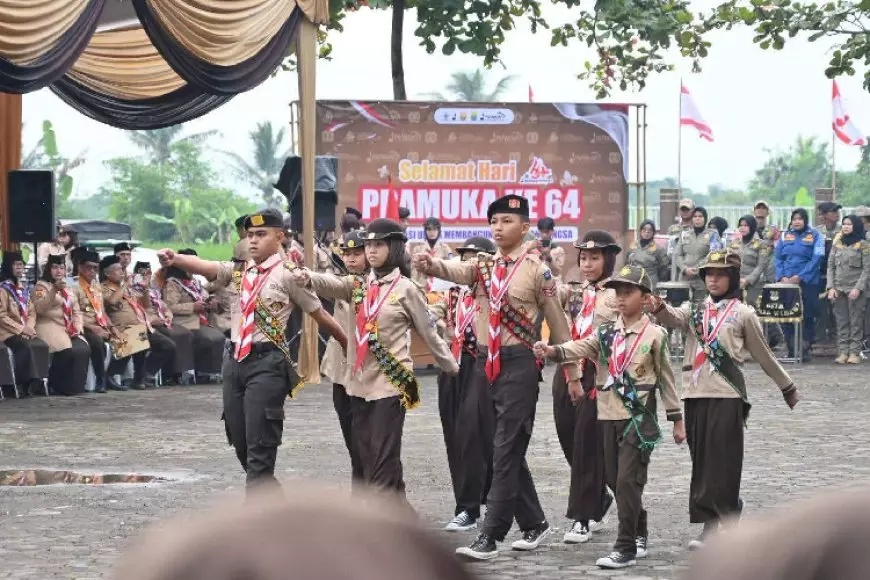 Semangat 64 Tahun Hari Pramuka di Cianjur, Membentuk Generasi Tangguh dan Berakhlak