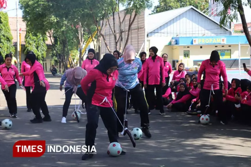Kebersamaan dan Sportivitas Warnai Lomba HUT ke-80 RI di Polres Majalengka