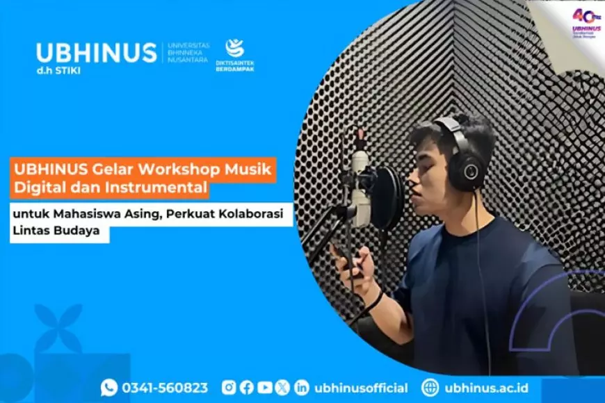 UBHINUS Gelar Workshop Musik Digital dan Instrumental untuk Mahasiswa Asing, Perkuat Kolaborasi Lintas Budaya