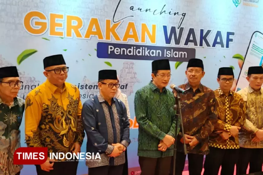 Dukung Wakaf dan Pendidikan Islam, Menag Nasaruddin Umar Luncurkan Gerakan Wakaf Pendidikan Islam