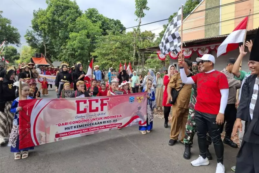 Semarak Condong Carnival Festival, Wujud Bahagia Warga Probolinggo Syukuri Kemerdekaan ke-80 RI