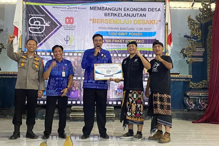 Membangun Ekonomi Desa Berkelanjutan, Menjangan Dynasty Resort Bali Salurkan CSR