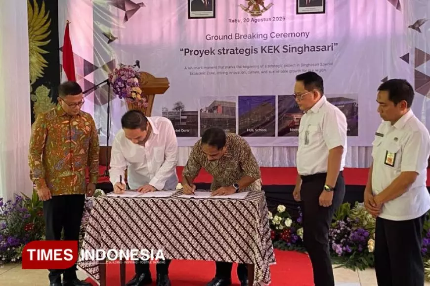 Groundbreaking dan Grand Launching Proyek Strategis KEK Singhasari Digelar di Museum Singhasari