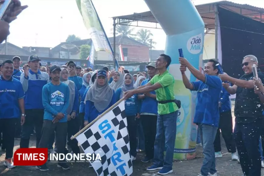 Fun Walk Meriah, Rayakan HUT ke-46 KAN Jabung dan HUT ke-80 RI