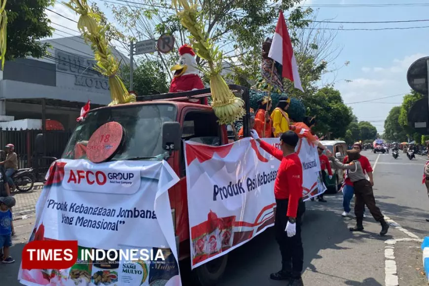 AFCO Group Warnai Karnaval Mobil Hias HUT ke-80 RI, dari Kota Santri untuk NKRI