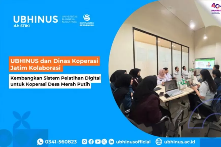 UBHINUS dan Dinkop Jatim Kolaborasi Kembangkan Sistem Pelatihan Digital untuk Koperasi Desa Merah Putih
