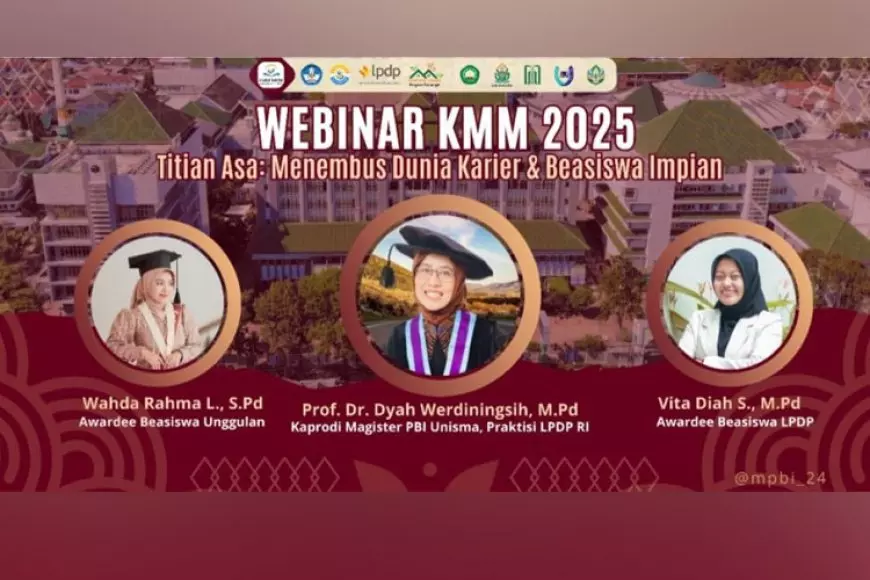 Webinar Titian Asa Unisma: Menembus Dunia Karier dan Beasiswa Impian