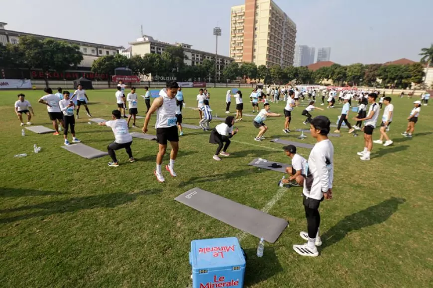 ⁠Siap Pecahkan Rekor Pribadi di JRF 2025, Ratusan Pelari Le Minerale Running Squad Latihan Intensif