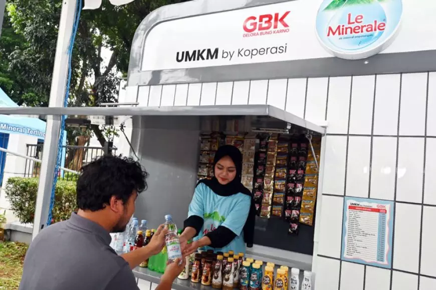 Gerobak Usaha Le Minerale, Dukungan Wadah Usaha bagi UMKM di GBK