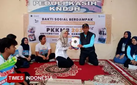 Maba UWG Malang Tanamkan Empati Lewat Bakti Sosial Berdampak