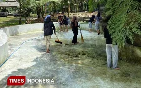 Tingkatkan Kunjungan Wisata, Mahasiswa UNISMA Lakukan Peremajaan Fasilitas di Ledok Amprong