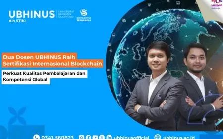 Dua Dosen UBHINUS Raih Sertifikasi Internasional Blockchain, Perkuat Kualitas Pembelajaran dan Kompetensi Global