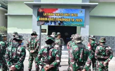 Kodim Ponorogo Gelar Latihan Taktis Untuk Unit Intel