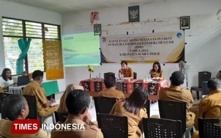 Diskominfo Sumba Timur Gelar Rapat Evaluasi Pelaksanaan PPID Tahun 2025