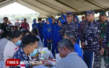 Berbagi Sembako dan Periksa Kesehatan di HUT ke-80 TNI AL, Begini harapan Dankodaeral VII