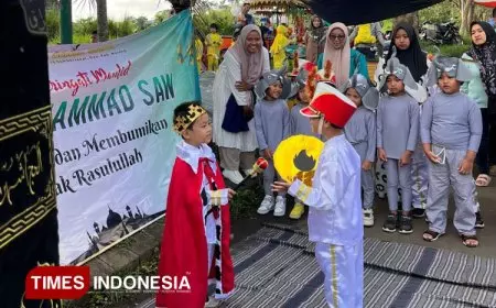 Kreativitas Mahasiswa PPLK PIAUD UNISMA dalam Menghidupkan Semangat Maulid Nabi Muhammad SAW