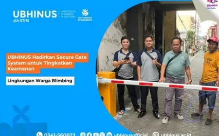 UBHINUS Hadirkan Secure Gate System untuk Tingkatkan Keamanan Lingkungan Warga Blimbing