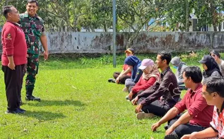 Lanud Abdulrachman Saleh Bekali Siswa SRMP 16 Malang dengan Bela Negara dan Wawasan Kebangsaan