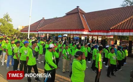 Senam Bersama GERKATIN Warnai Peringatan Hari Jadi Kabupaten Pasuruan