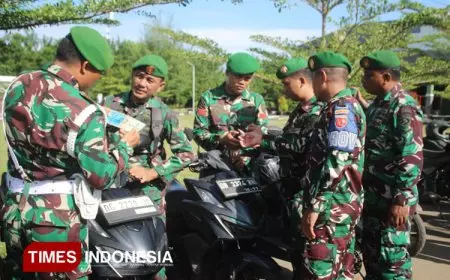 Ingatkan Seluruh Prajurit Taat Berlalulintas, Kodim 1514/Morotai Bakal Beri Sangsi yang Melanggar
