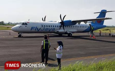 Penerbangan Perdana Fly Jaya Jember - Jakarta Dimulai