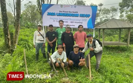 Komitmen Konservasi Air Berkelanjutan, AQUA Banyuwangi Tunaikan Pembayaran Jasa Lingkungan