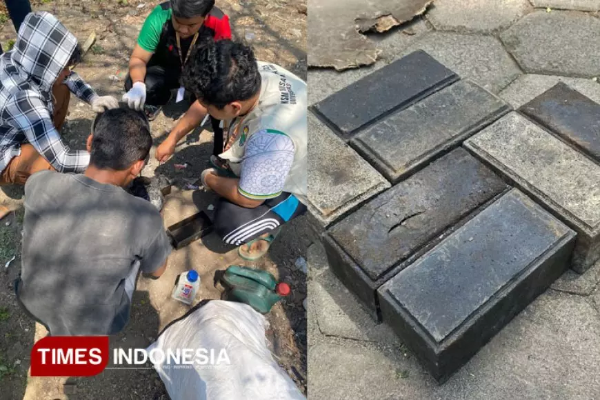 Gerakan Hijau dari  KSM-N UNISMA Unisma Wujudkan Paving Block dari Limbah Plastik