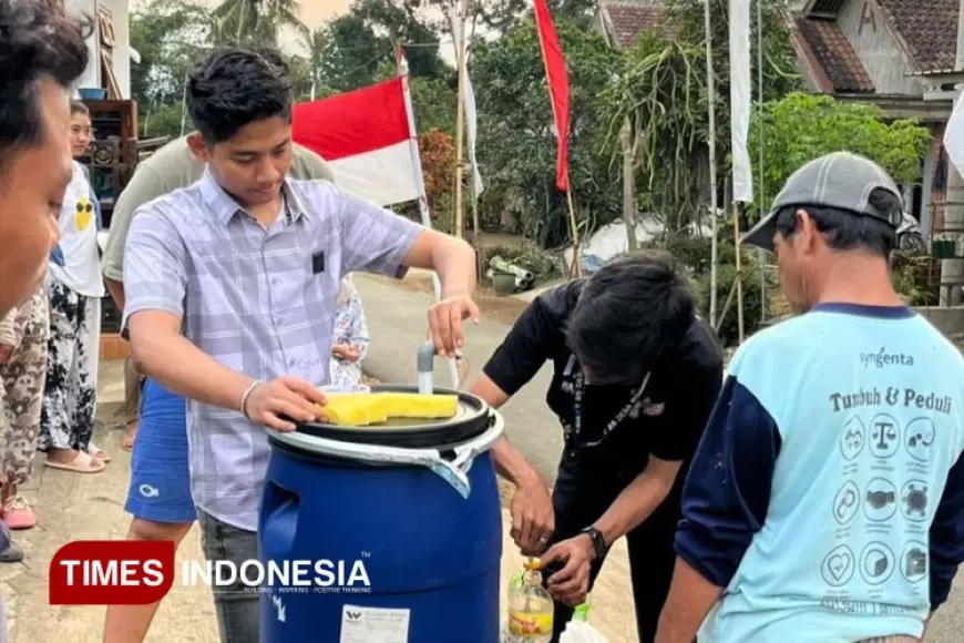 Mahasiswa KSM-T 25 UNISMA Ajak Warga Ngawonggo Kelola Limbah Jadi Pupuk Cair