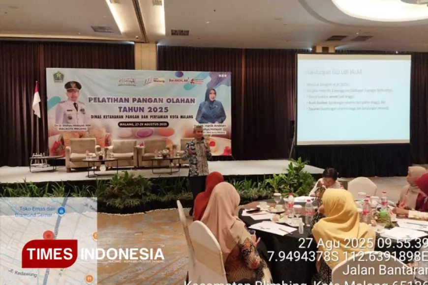 Jadi Pembicara Pelatihan Dispangtan, Dosen THP UWG Malang Tekankan Pentingnya Pangan Lokal