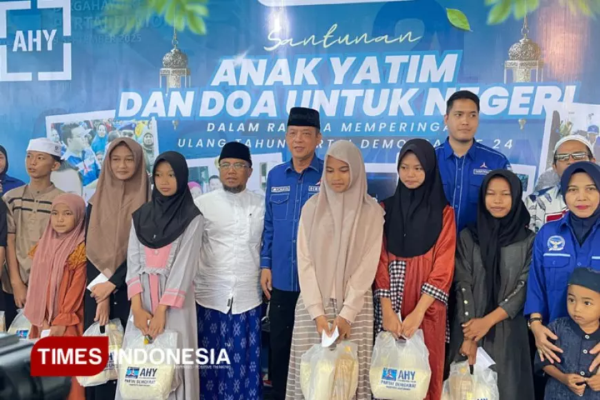Rayakan HUT ke-24, Demokrat Banyuwangi Bantu Ratusan Warga Kurang Mampu