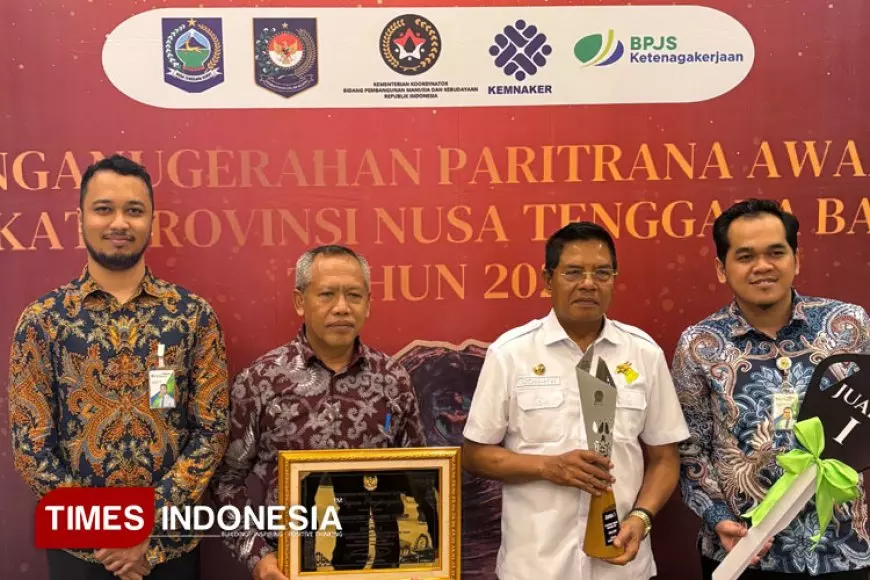 Pemkab Lombok Timur Raih Peringkat Satu Paritrana Award 2025 Tingkat Provinsi NTB