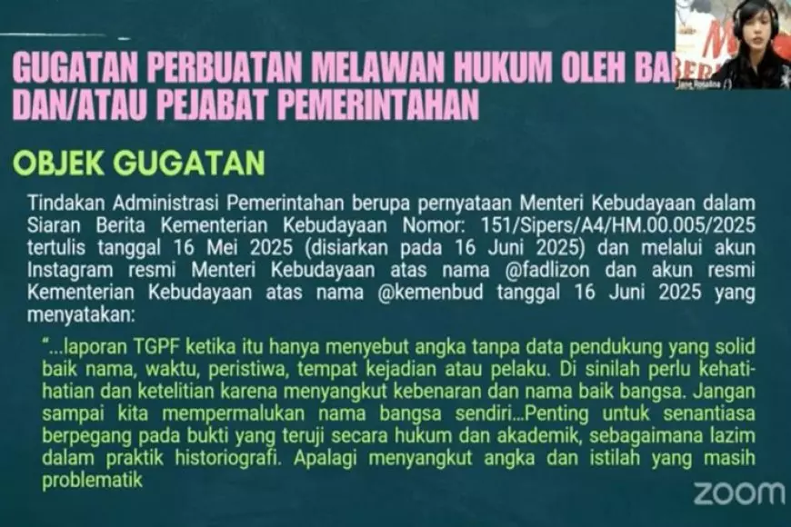 Koalisi Sipil Gugat Menbud Fadli Zon ke PTUN, Terkait Apa?