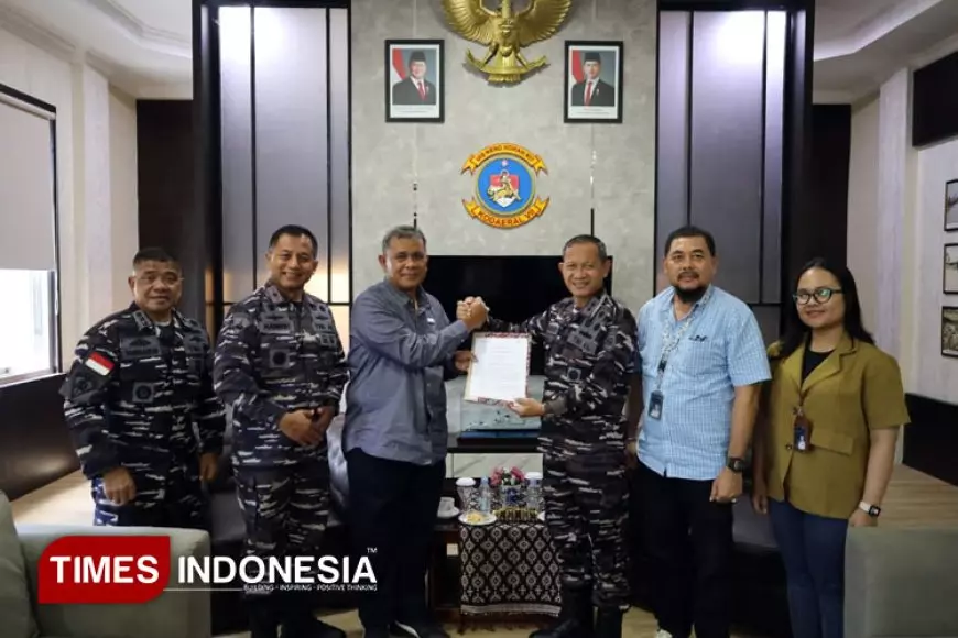 Kunjungan Kacab Pelni Kupang di Kodaeral VII, Begini Penjelasan Dankodaeral VII