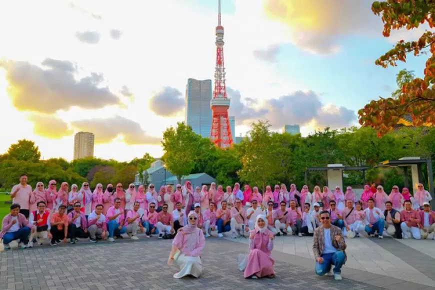 Inara Rusli Bersamai Distributor Norway ke Jepang