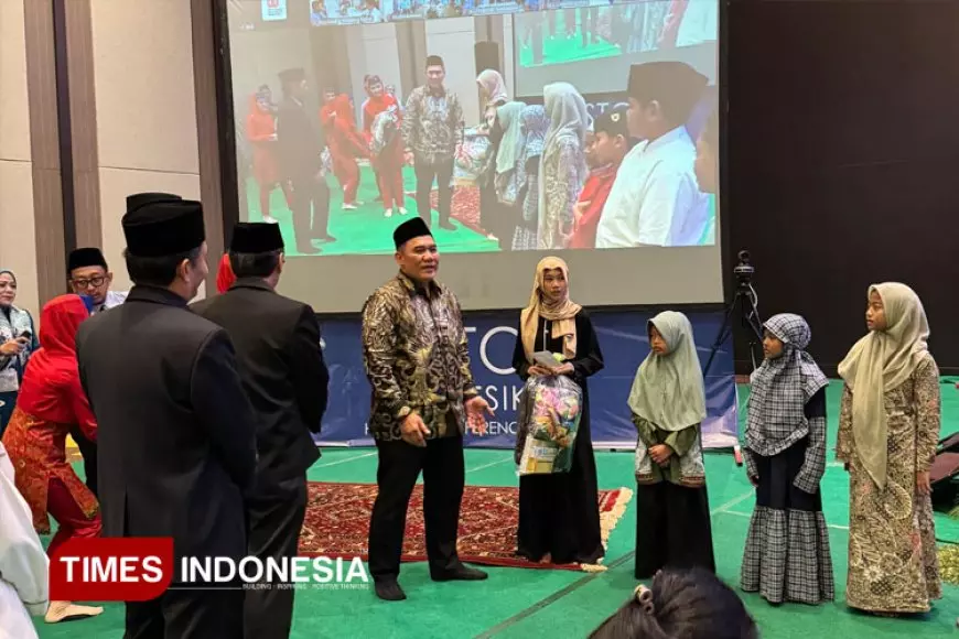 DLU Santuni 600 Anak Yatim di Gresik, Ajak Doa Bersama untuk Keselamatan Transportasi