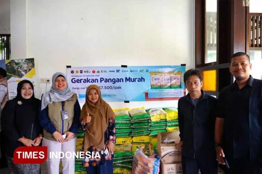 Salurkan 60 Ton Beras, Dispertan Banyuwangi Gelar Gerakan Pangan Murah Serentak di 20 Lokasi