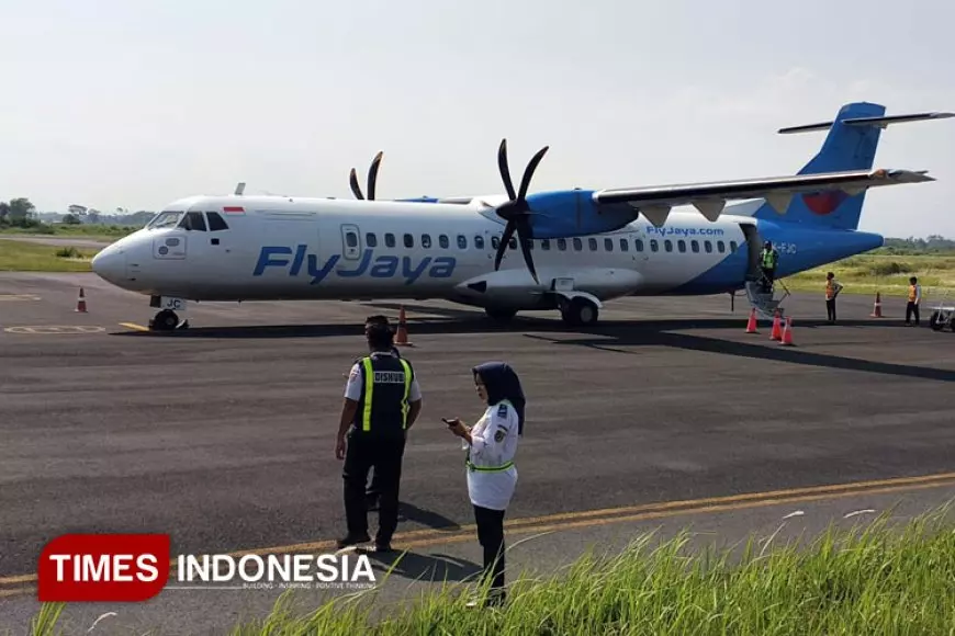 Penerbangan Perdana Fly Jaya Jember - Jakarta Dimulai
