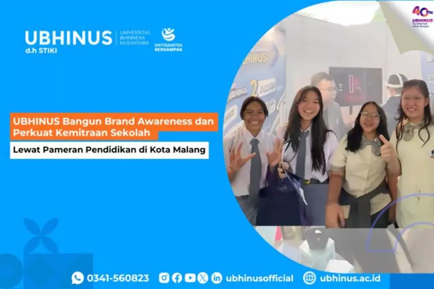 UBHINUS Malang Bangun Brand Awareness dan Perkuat Kemitraan Sekolah Lewat Pameran Pendidikan