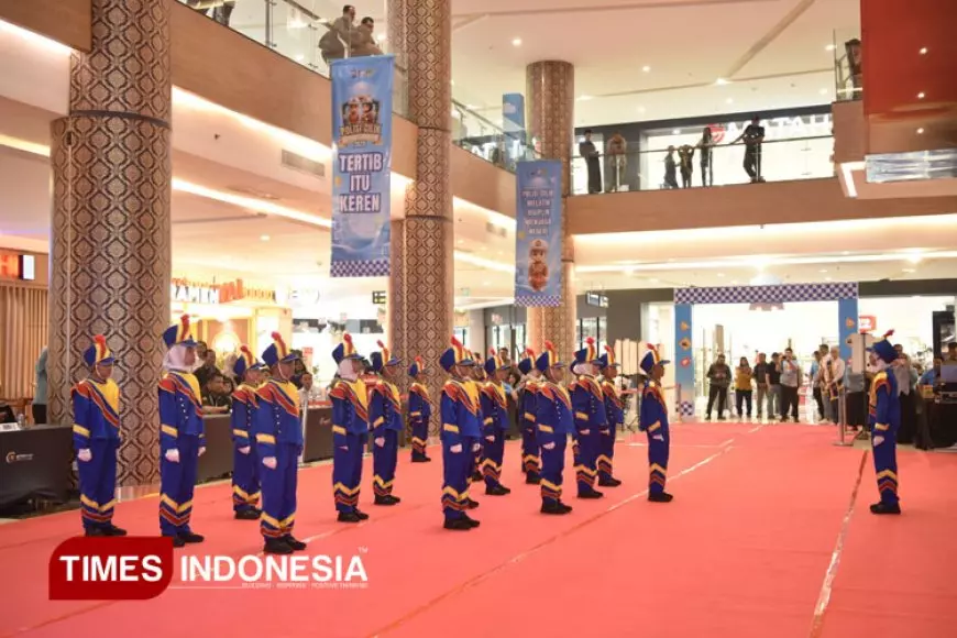 Pocil Gresik Adu Ketangkasan Baris-berbaris, Tanamkan Tertib Lalu Lintas Sejak Dini