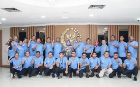 Sekjen MPR RI Lepas Kontingen Bapor Korpri untuk PORNAS XVII di Palembang