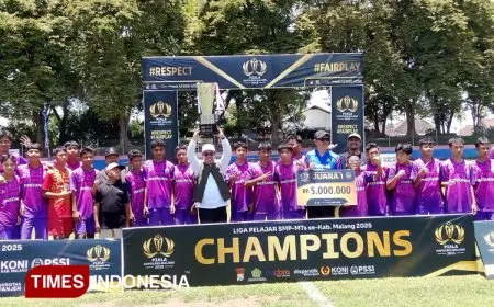 Bungkam Tim Lawan 2-0, MTsN 2 Malang Juarai Sepakbola Piala Kapolres Malang 2025