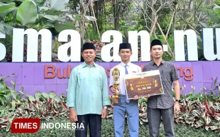 Muhammad Raffi Ilham Harumkan Nama SMA An Nur Bululawang lewat Olimpiade Nahwu Shorof Tingkat Nasional